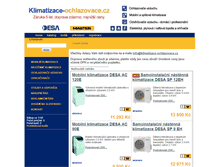 Tablet Screenshot of klimatizace-ochlazovace.cz